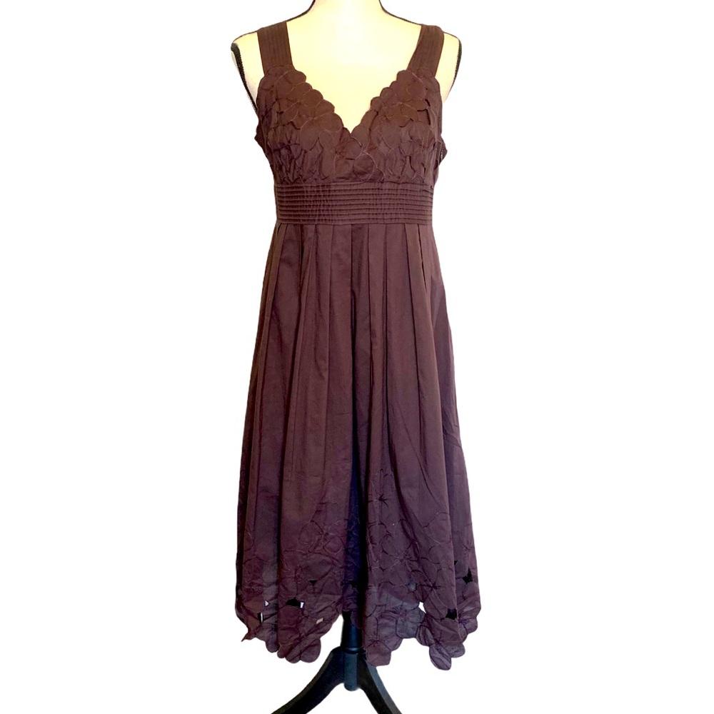 Antonio Melani Sleeveless Dress Cut Out Hem Detail